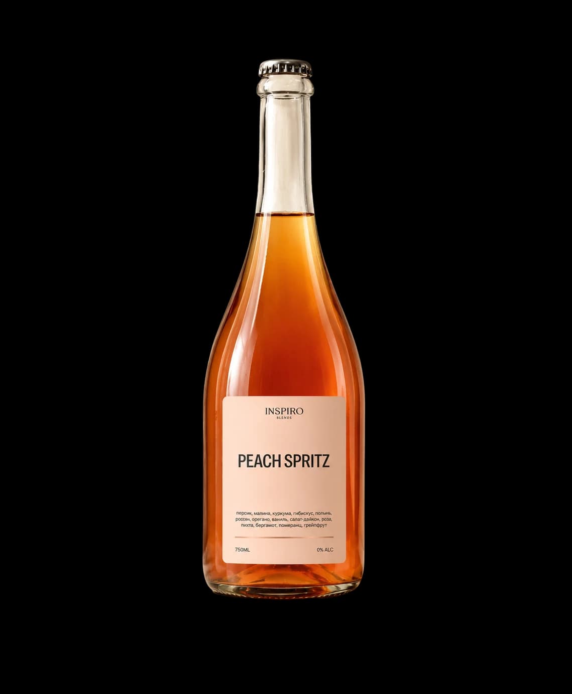 Bottle of Peach Spritz